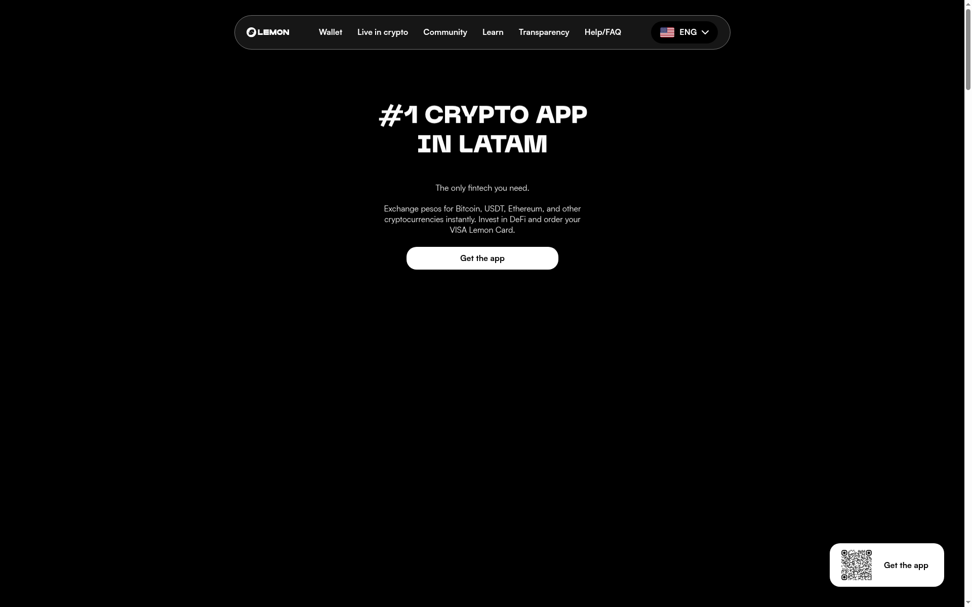 Lemon Cash website screenshot