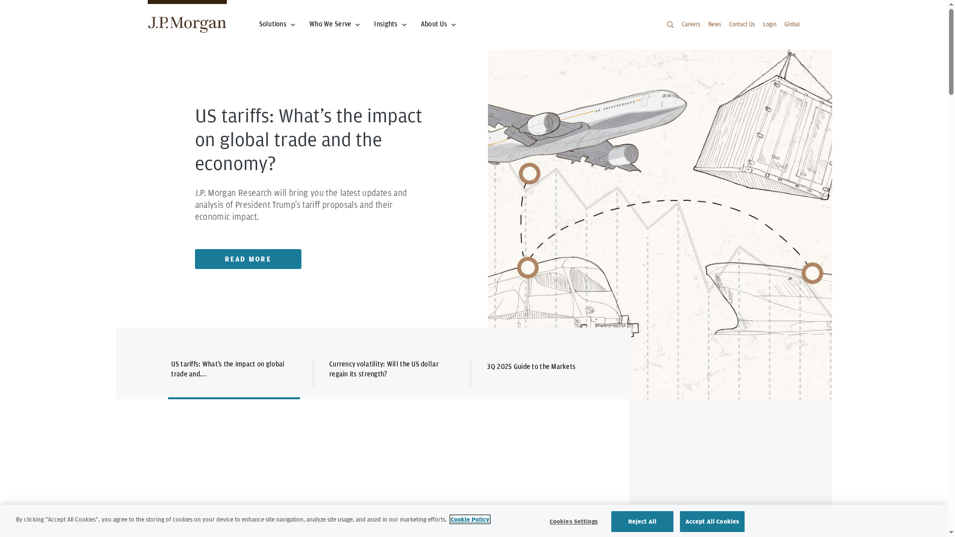 JP Morgan website screenshot