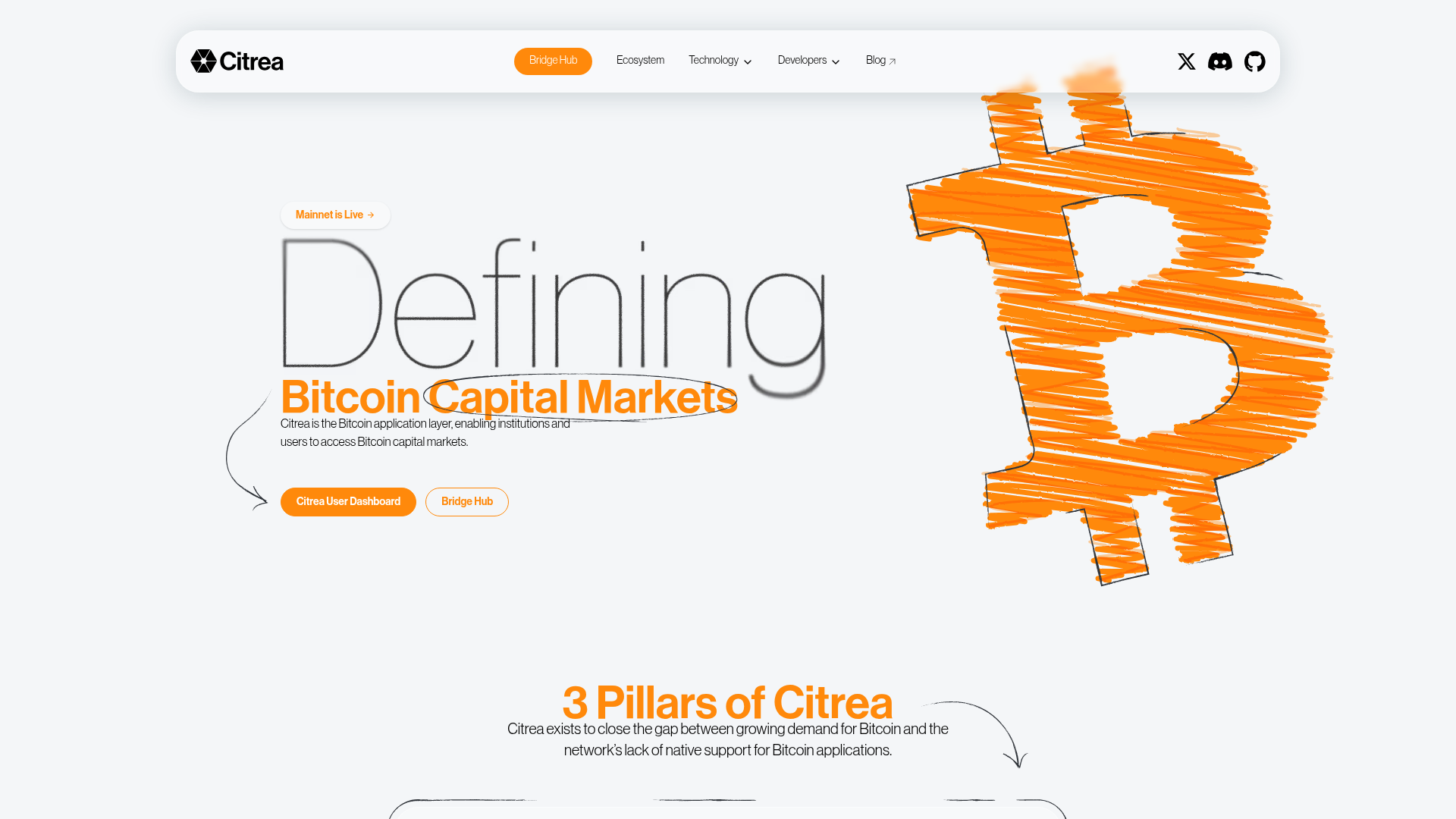 Citrea website screenshot
