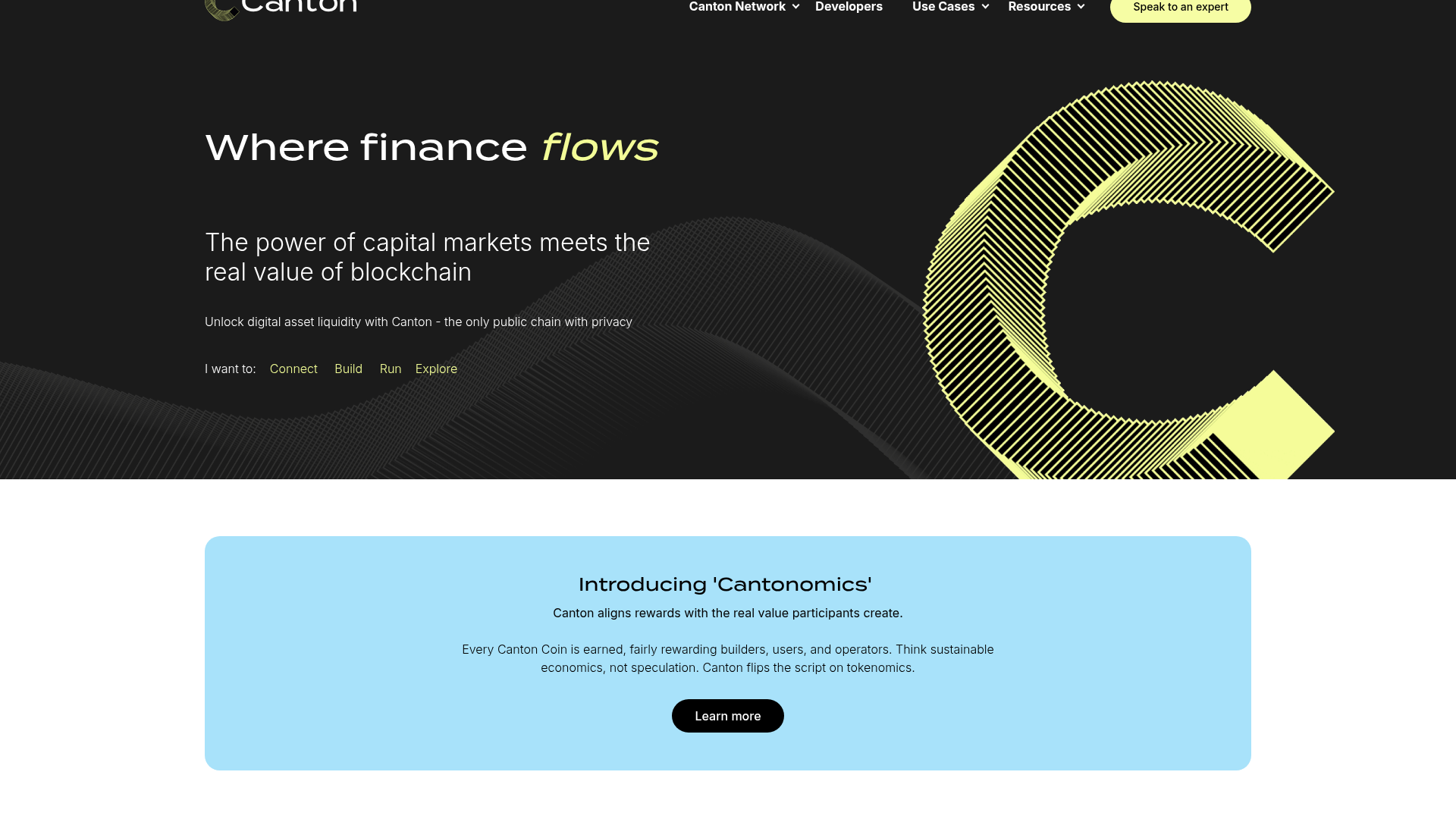 Canton website screenshot Canton website screenshot