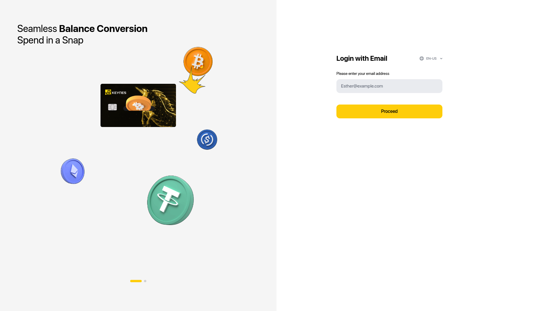 Keynes Pay website screenshot
