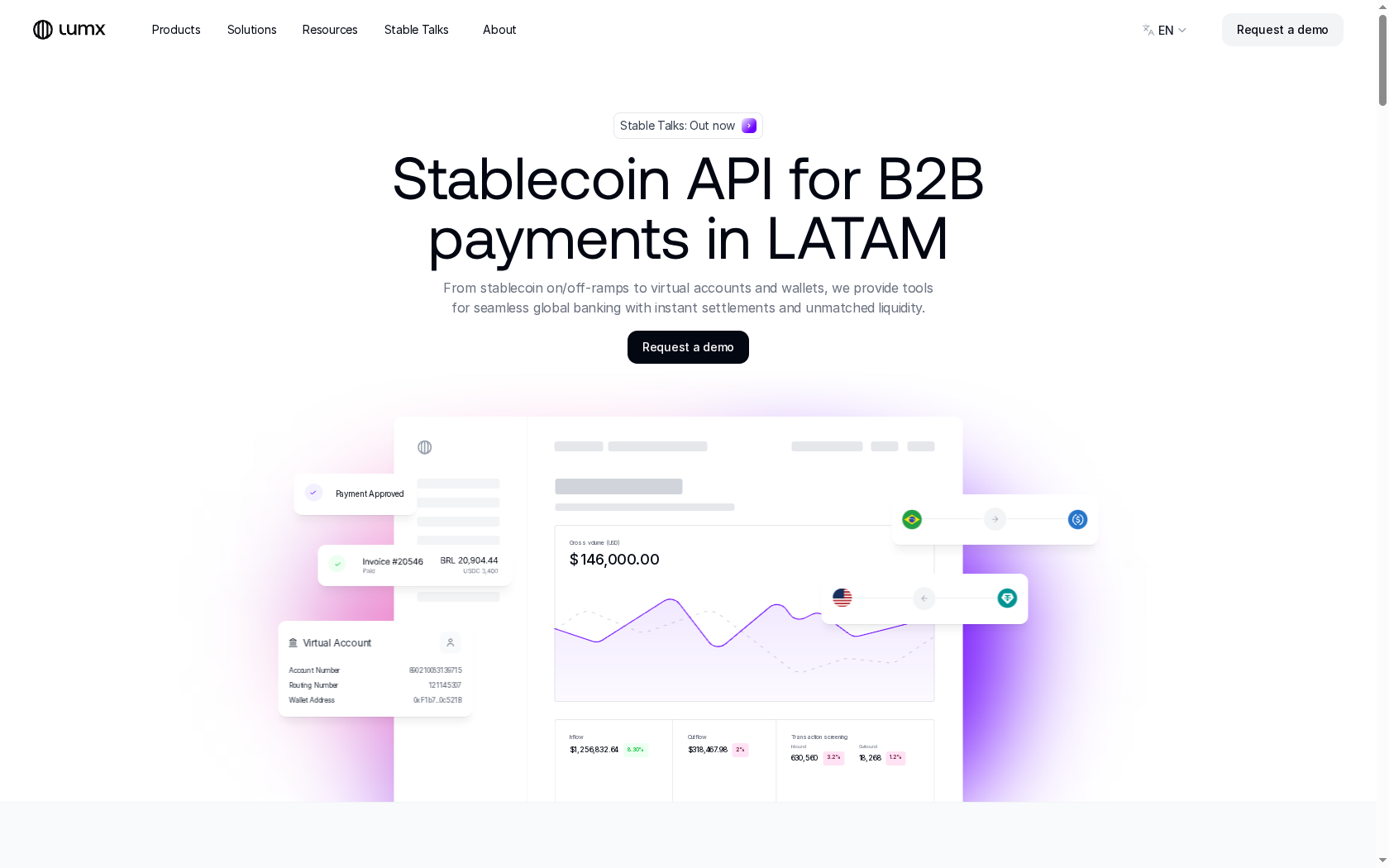 Lumx website screenshot