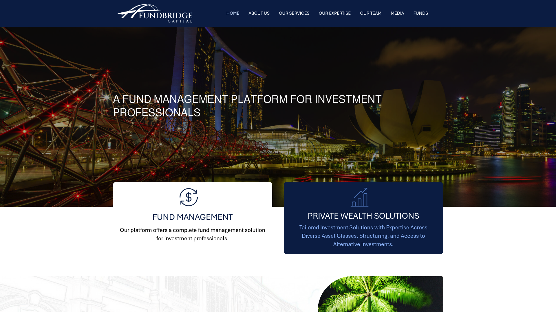 Fundbridge Capital website screenshot