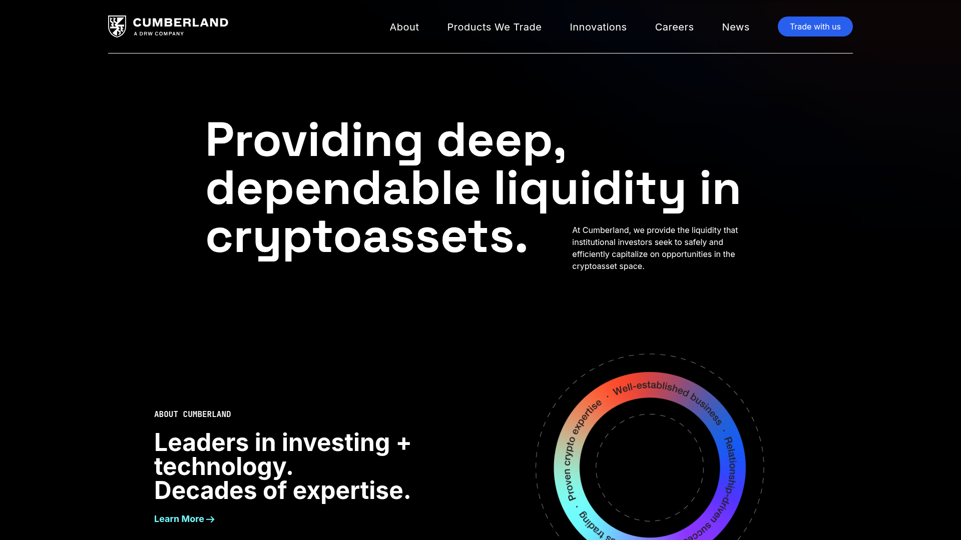 Cumberland website screenshot