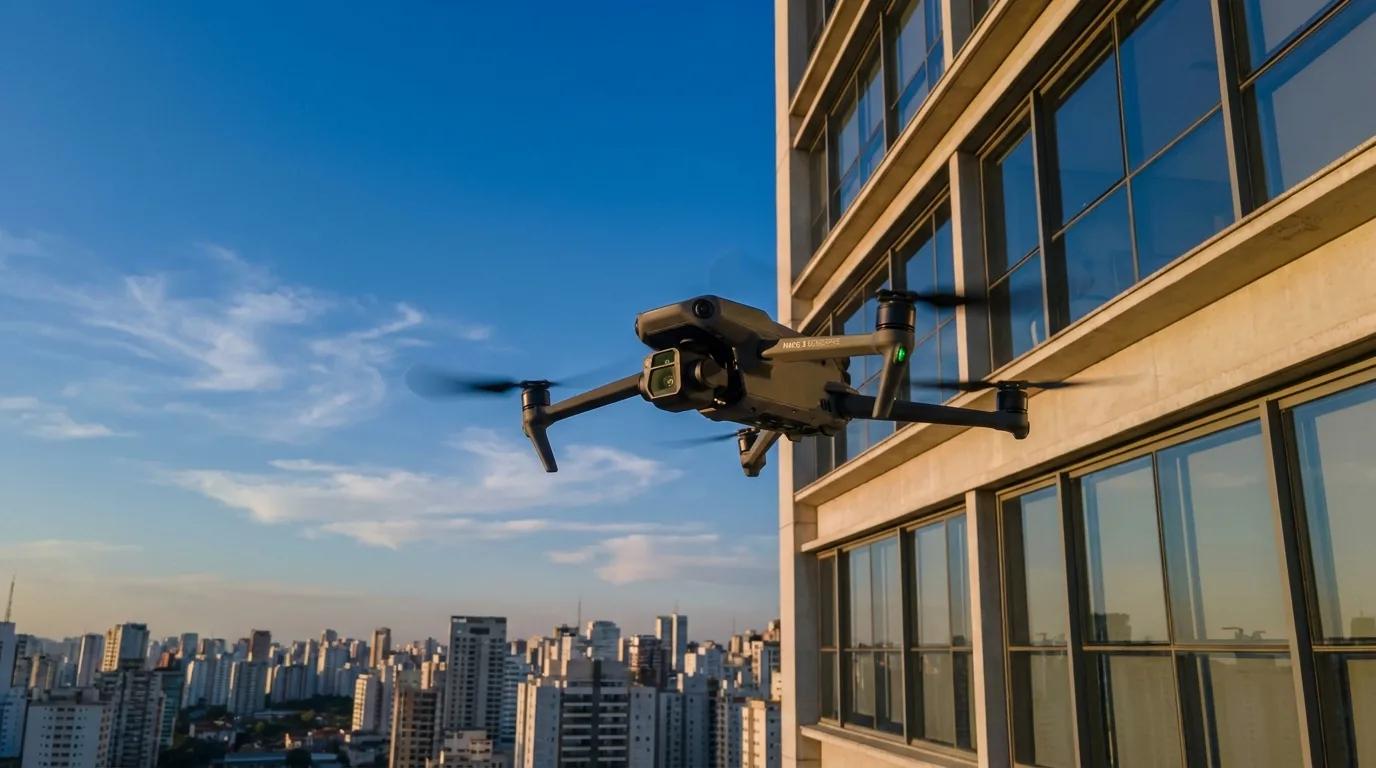 Inspeção de Fachada com Drone: O Novo Padrão em Vistoria Predial