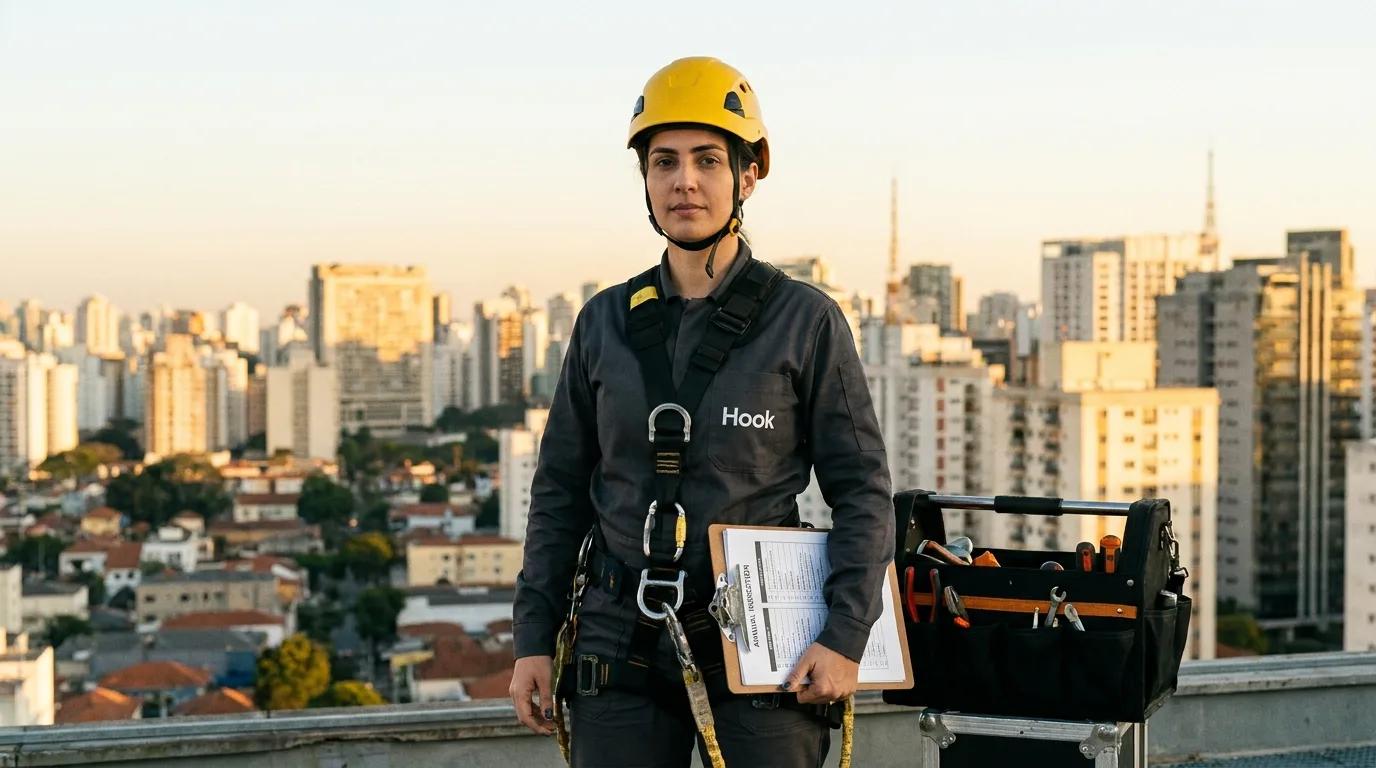 Cronograma Anual de Inspeções de Segurança em Altura: Checklist Hook