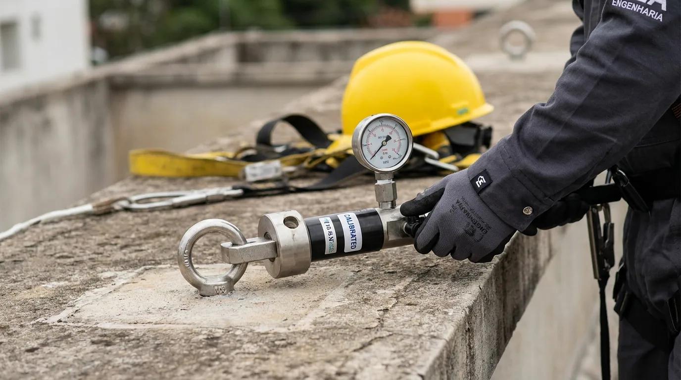 Teste de Arrancamento: O Detalhe Técnico que Decide se Sua Ancoragem é Real ou Fictícia