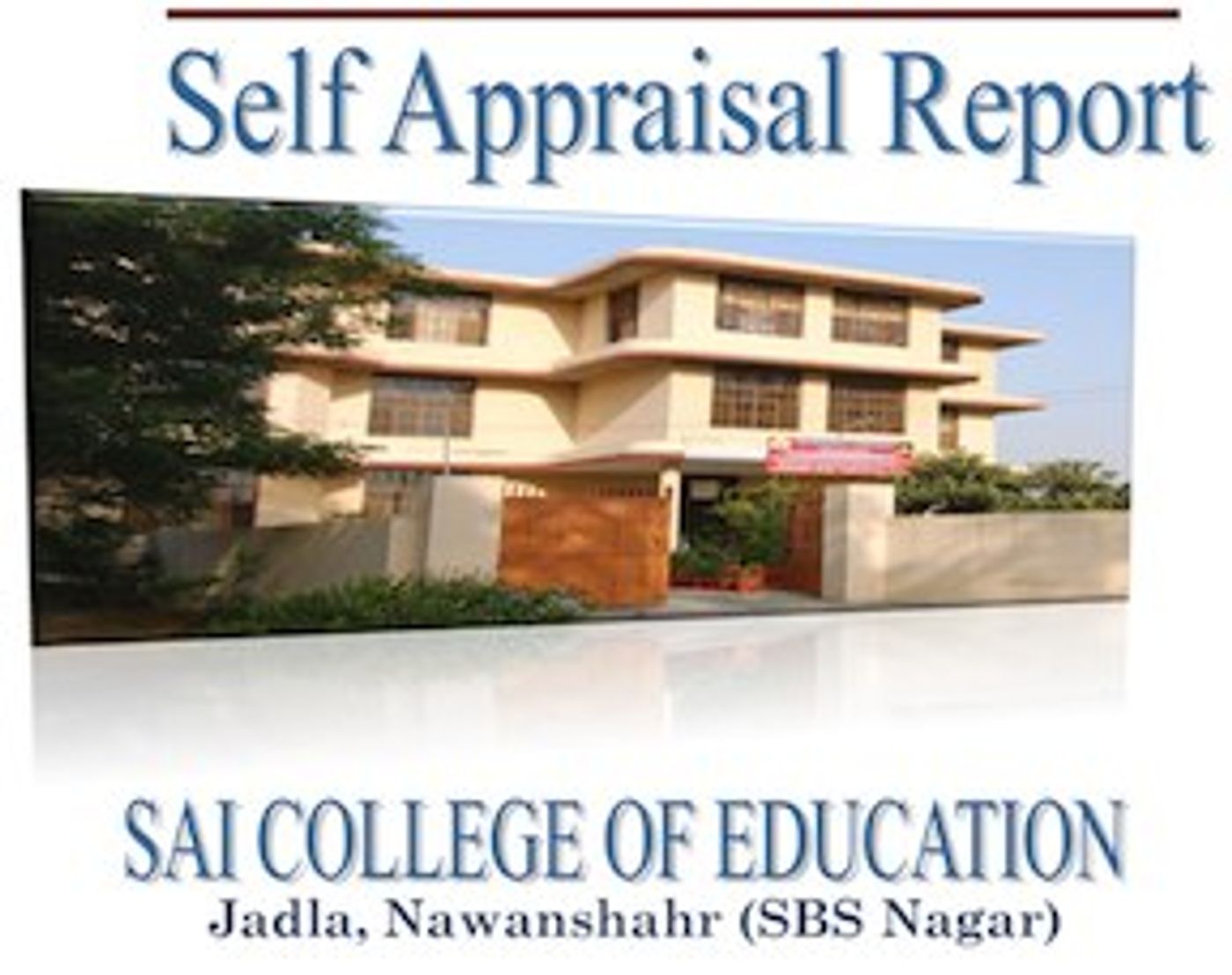 Cover of SELF APPRAISAL REPORT NAAC Part - I