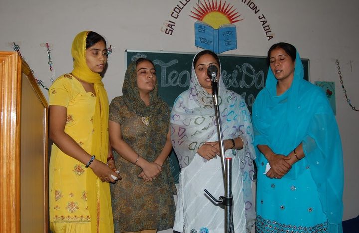 Teachers' Day celebration at the college, 5 September 2015