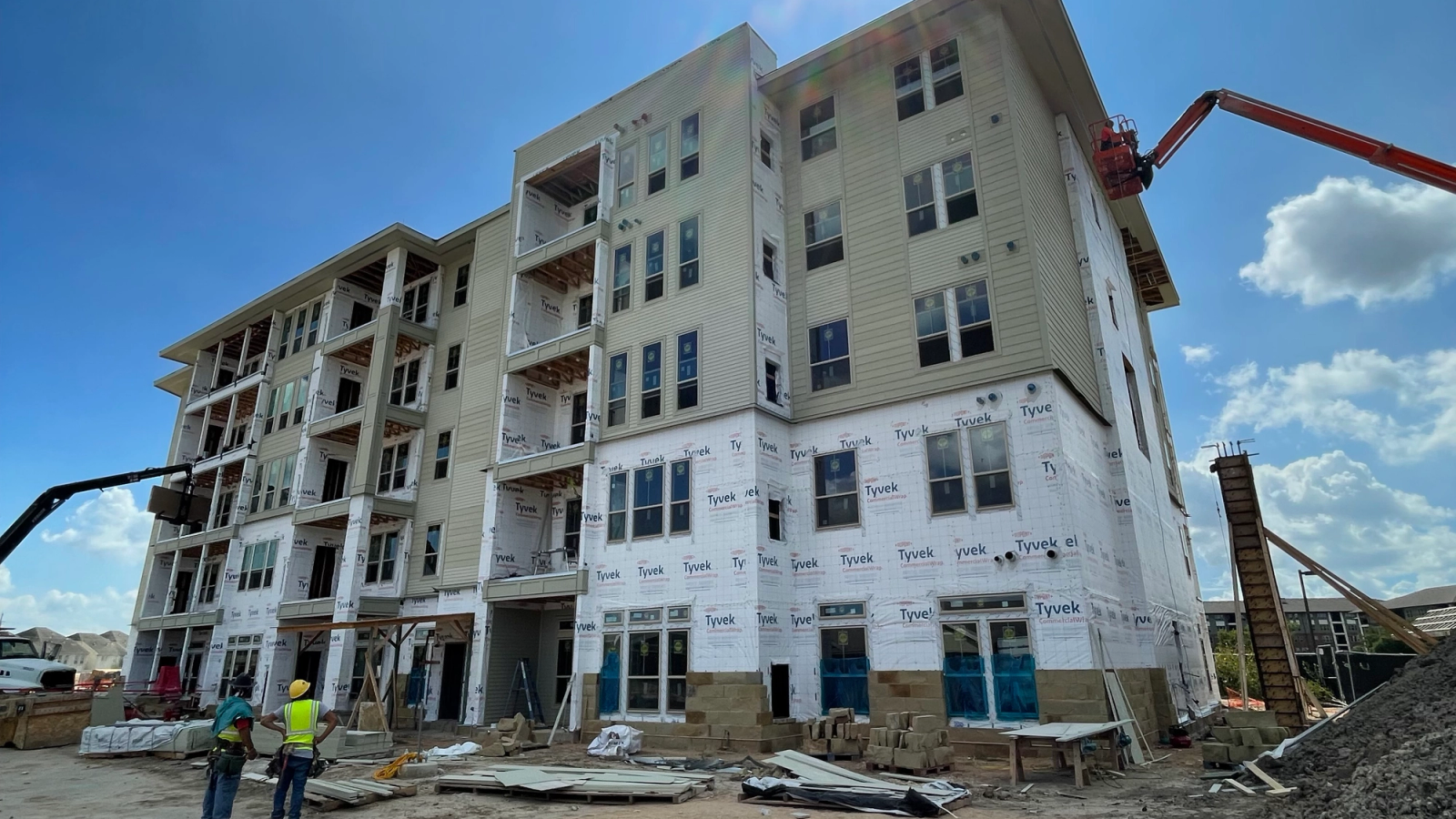 the frame of a hospital being constructed