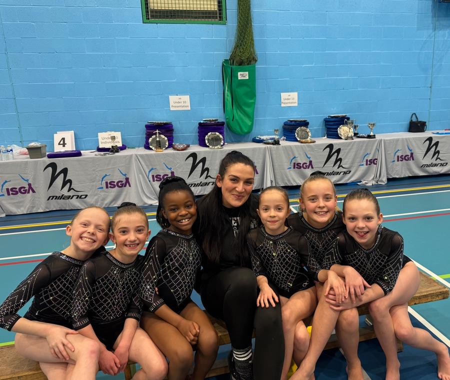 A coach with her squad