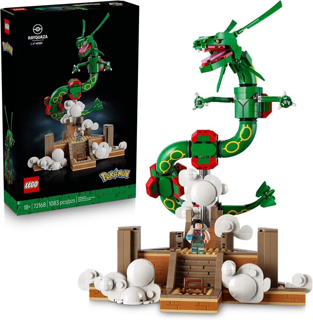 LEGO Pokémon Rayquaza 72168 Collectible Building Set for Adults