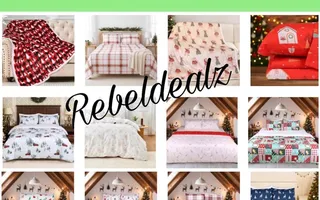 Christmas Blankets & Bedding: Buy 2, Save 50% at Amazon
