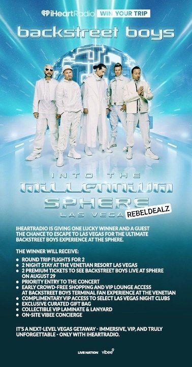 iHeartRadio Backstreet Boys Vegas Getaway Sweepstakes