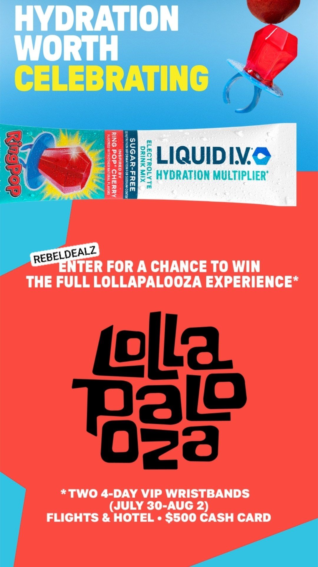 Liquid I.V. Chicago VIP Festival Sweepstakes