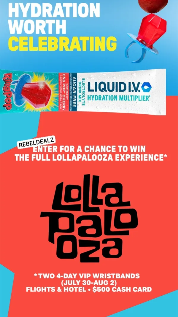 Liquid I.V. Chicago VIP Festival Sweepstakes