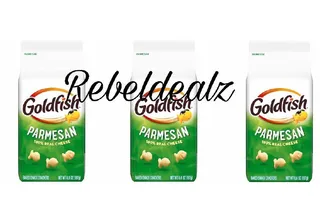 Goldfish Parmesan Crackers 3 Bags for Around $3 on Amazon