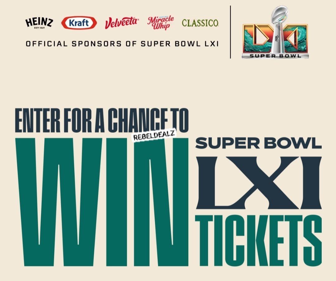 Kraft Back to Football Sweepstakes: Win Super Bowl LXI Tickets