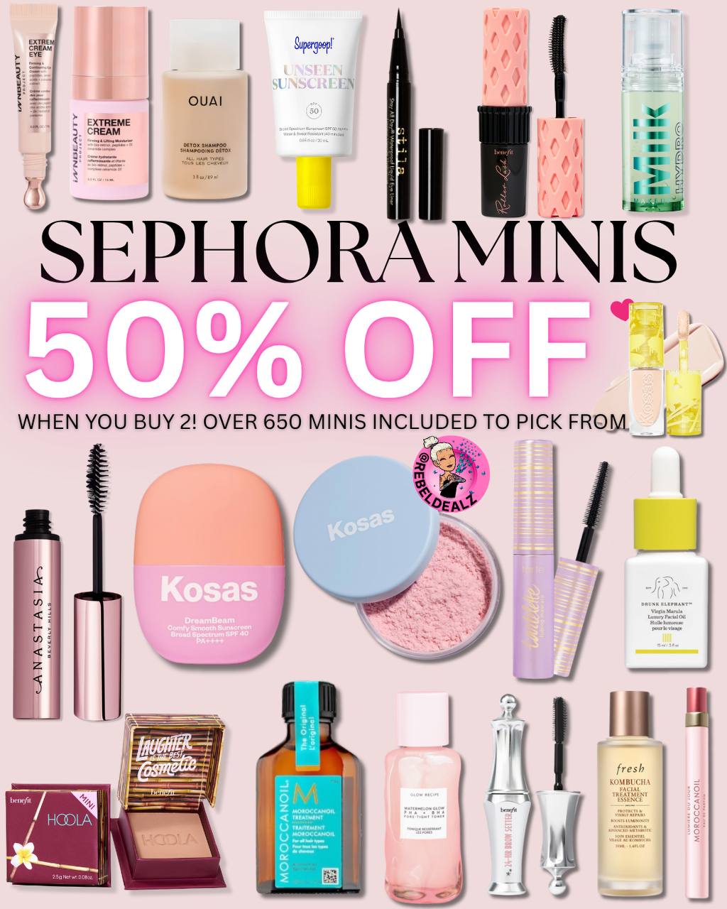 Sephora Buy 2 Minis, Get Both 50% Off