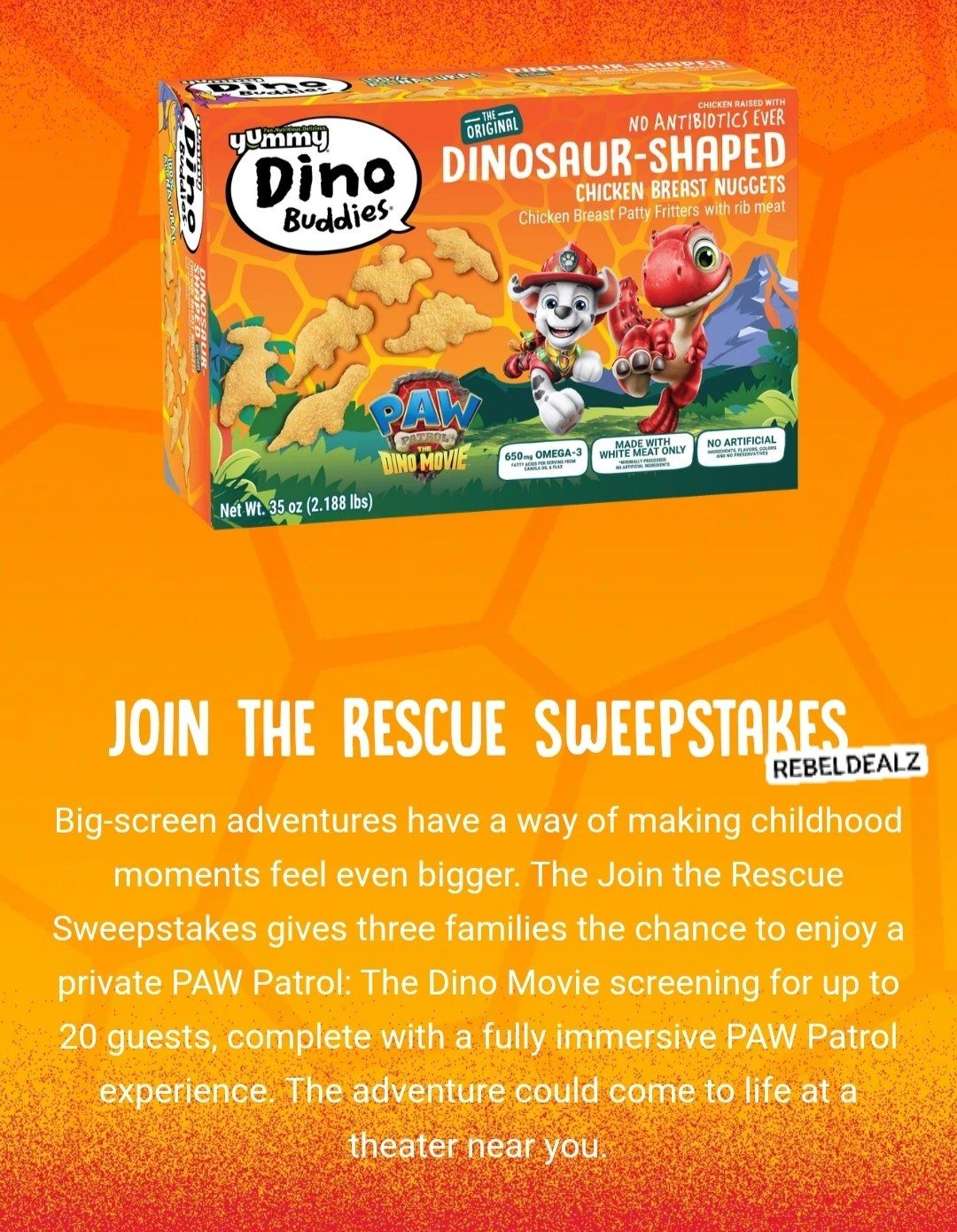 Perdue Yummy Paw Patrol Sweepstakes - 3 Winners