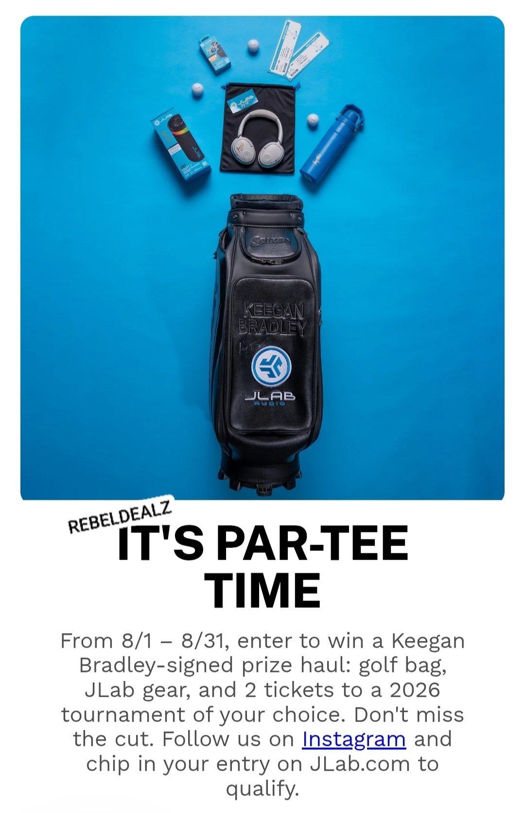 JLab x Golf Sweepstakes - Enter to Win PGA Tour Partnership Prizes