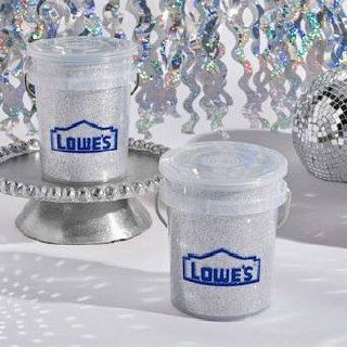 Limited-Edition Silver Glitter Lowe's Bucket - Collectible