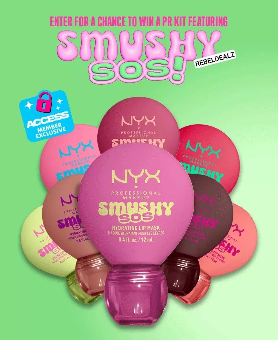 NYX Smushy SOS PR Vault Sweepstakes: 10 Winners
