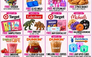 September 2026 Freebies Guide: Free Food, Store Giveaways and Kids' Events