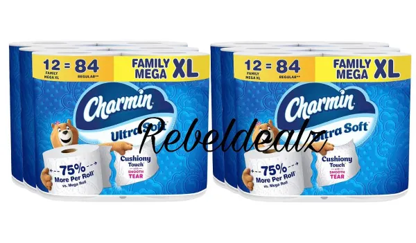 Charmin Ultra Soft Toilet Paper 12 Mega XL Rolls on Sale