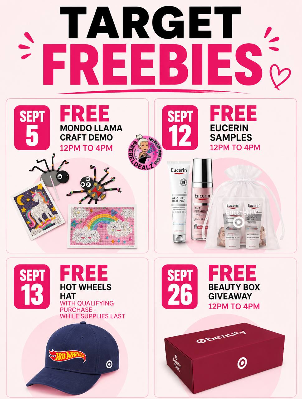 Target In-Store Giveaways and Events in September