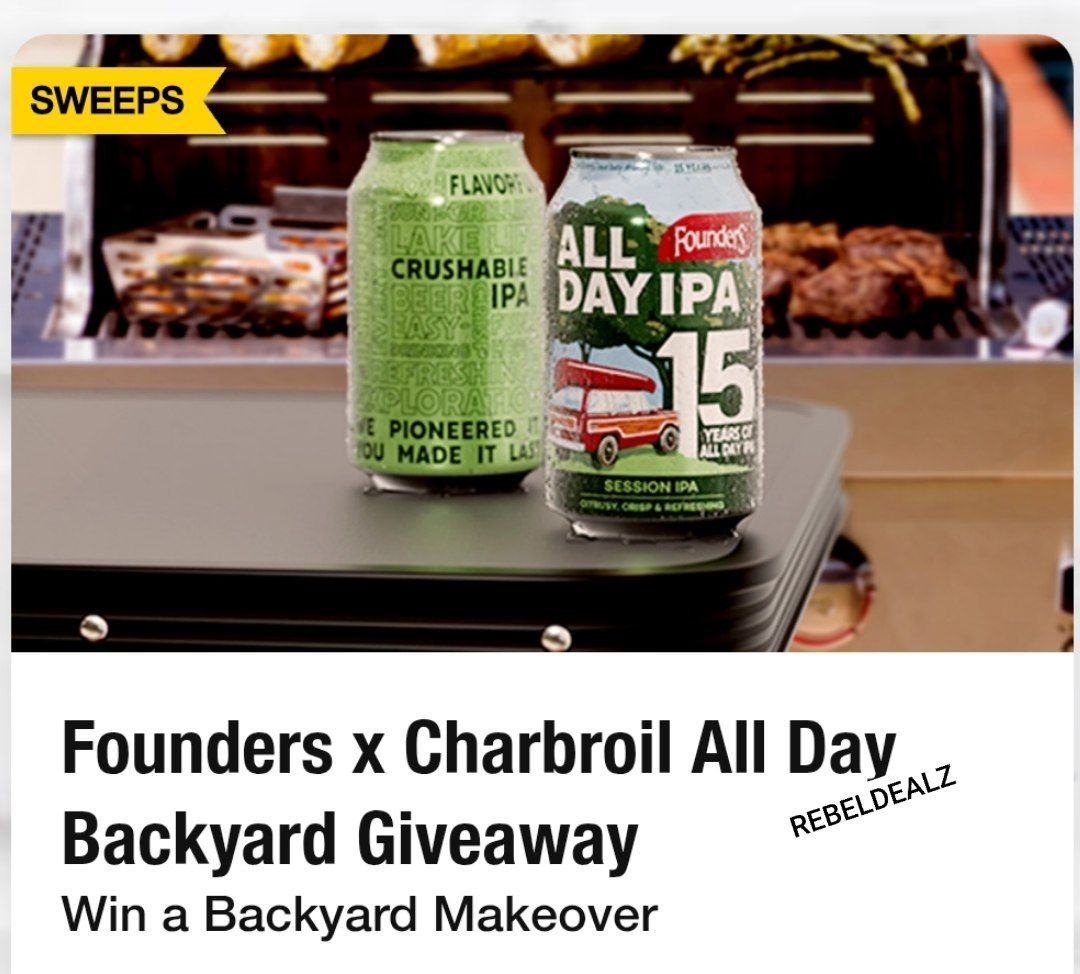 Founders x Charbroil "Backyard" Sweepstakes (2 Winners)