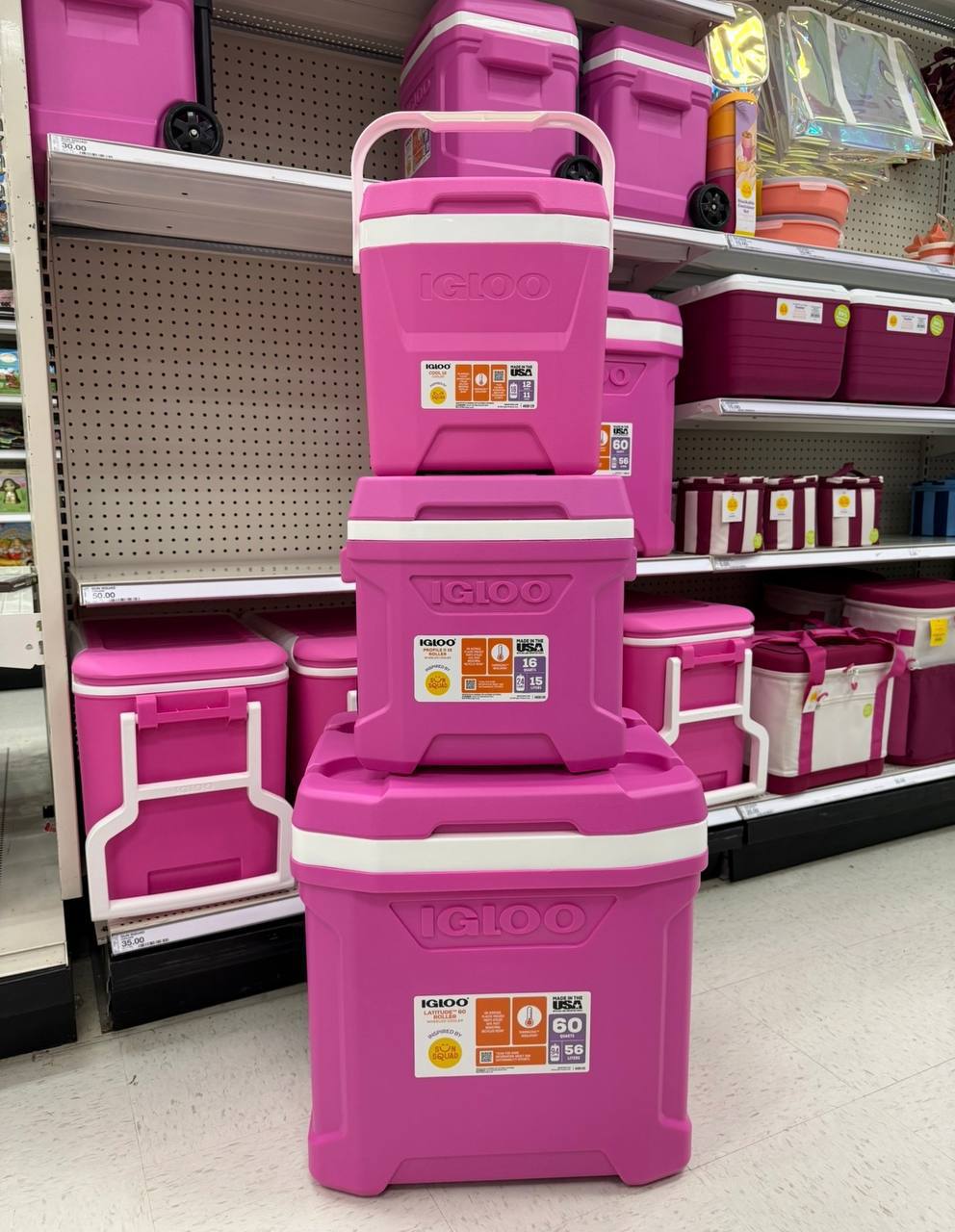 New Pink Coolers for Summer