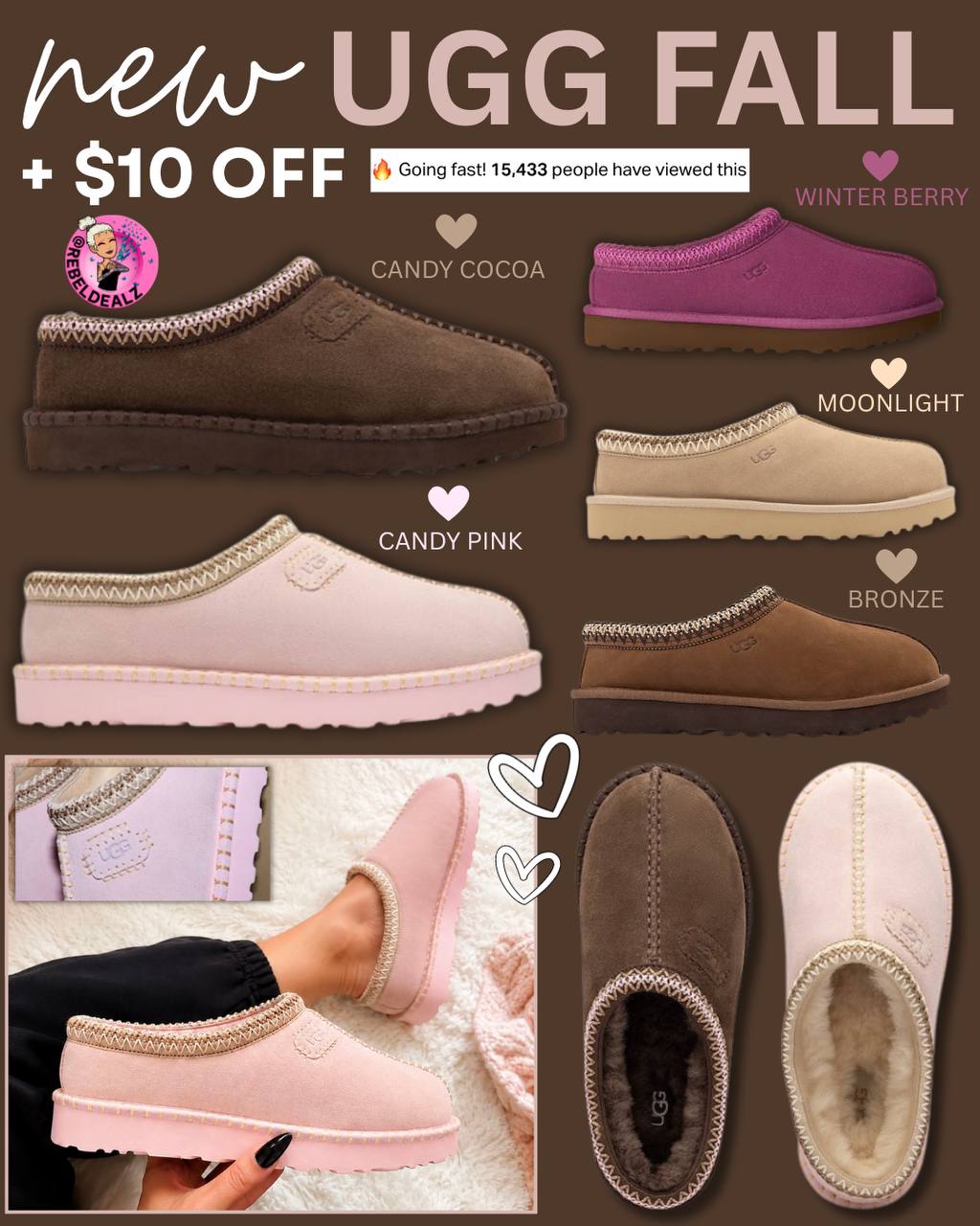 New Fall UGG Colors with $10 New Member Discount