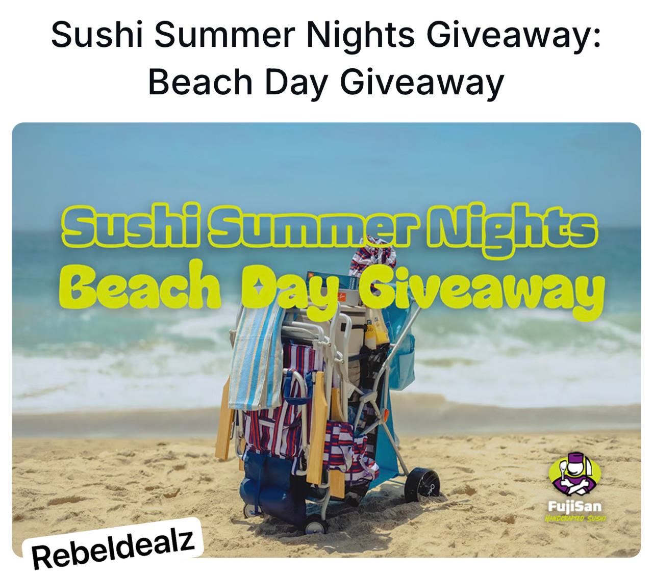 Members Mark Sushi Summer Nights Giveaway: Win $900 Beach Day Prize Pack
