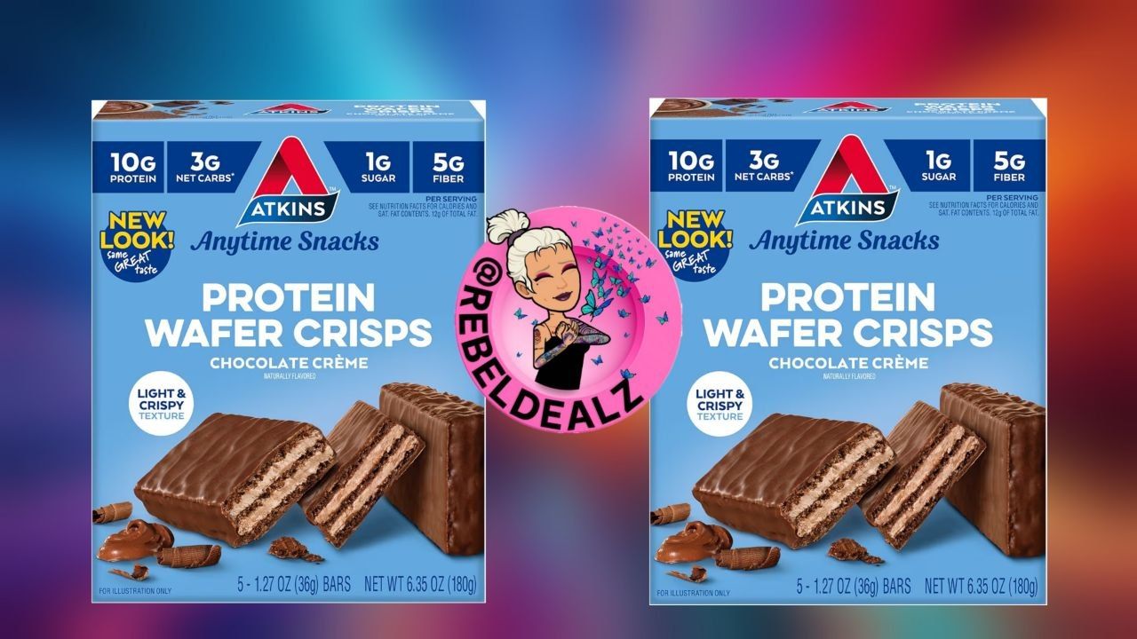 Atkins Chocolate Crème Protein Wafer Crisps Deal - Keto Friendly
