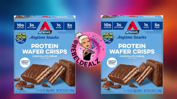 Atkins Chocolate Crème Protein Wafer Crisps Deal - Keto Friendly