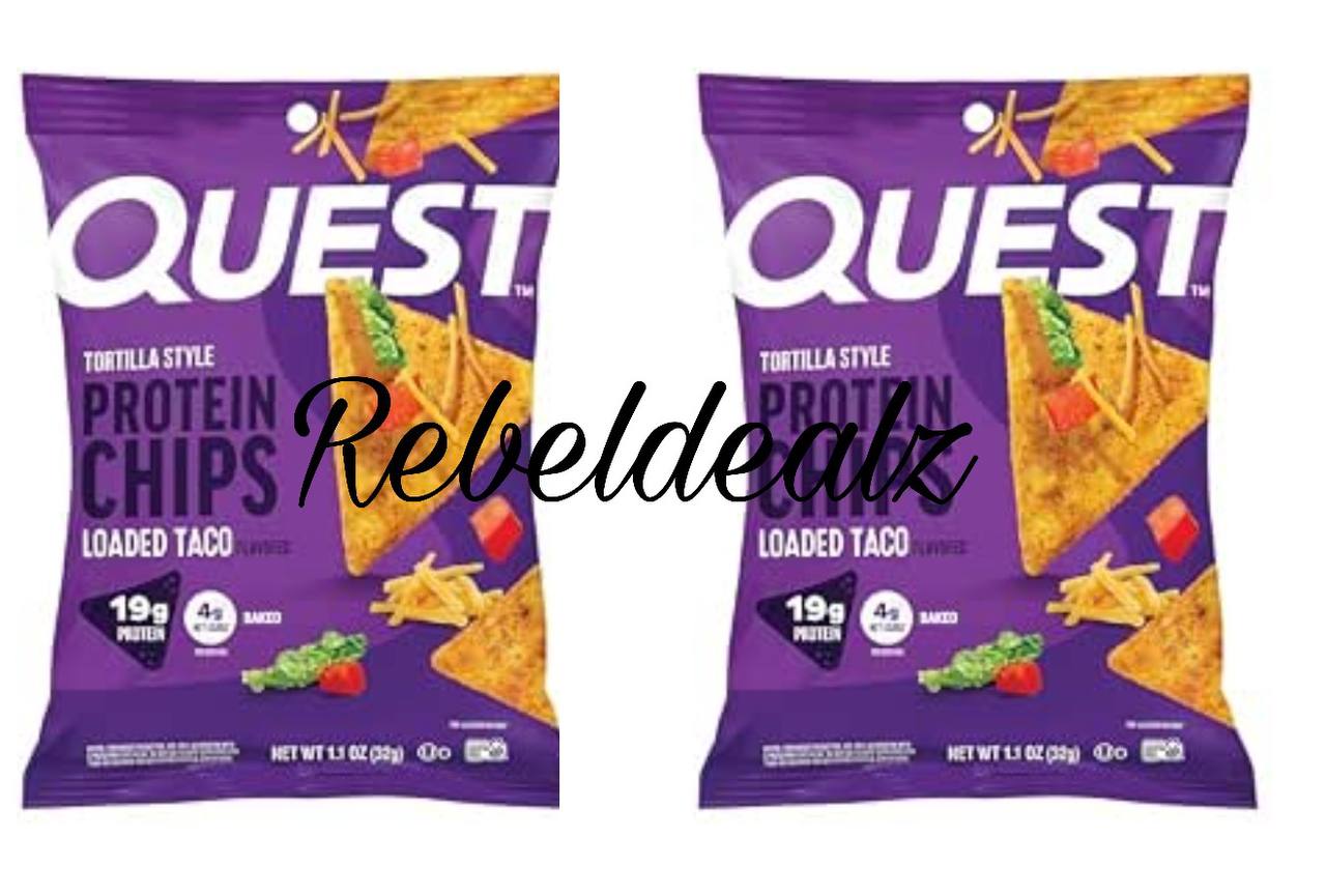 Quest Nutrition Loaded Taco Tortilla Style Protein Chips 12-Count
