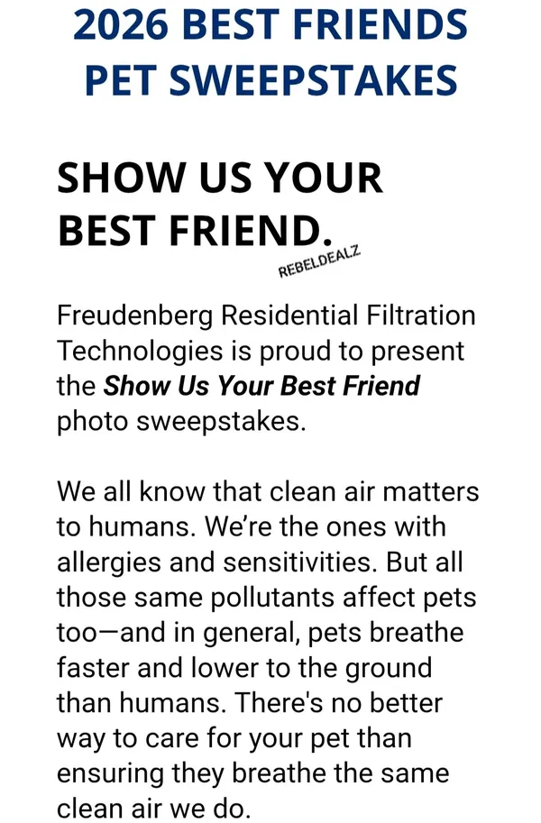 Arm & Hammer National Pet Month Sweepstakes