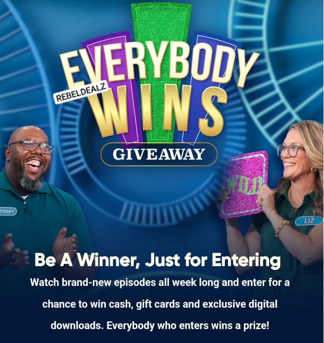 Wheel of Fortune Everybody Wins Giveaway: 17 Winners, Prize for Every Entry