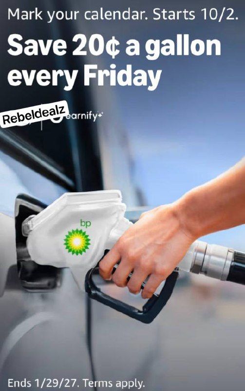 Prime Members: 20 Cents Off Every Gallon on Fridays at bp
