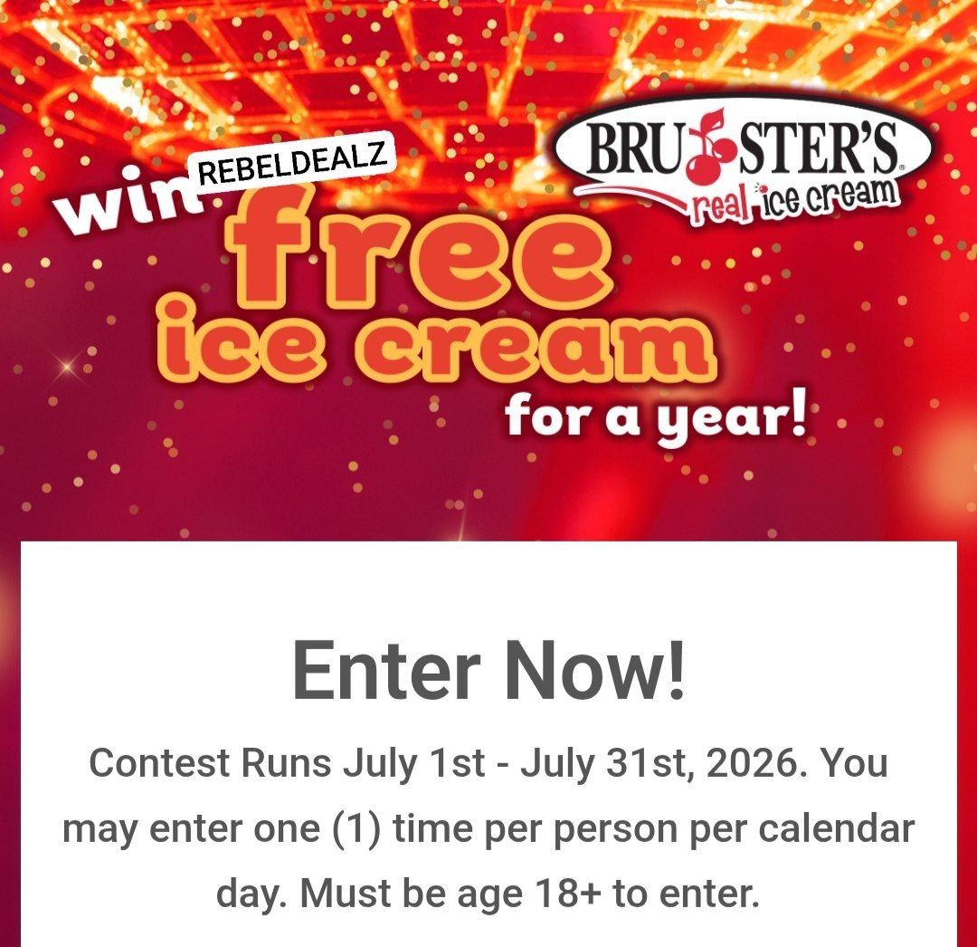 Bruster's Real Ice Cream Sweepstakes