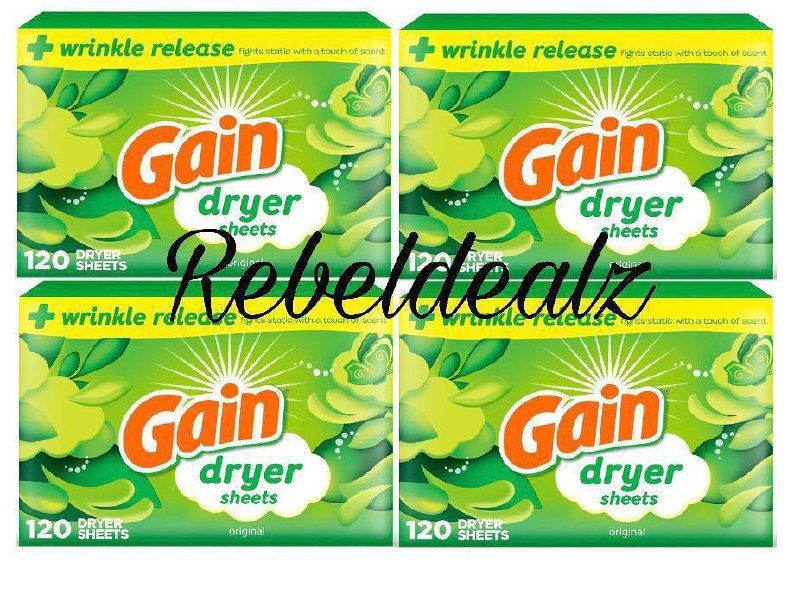 Gain Dryer Sheets 4-Count Down to Around $13 on Amazon