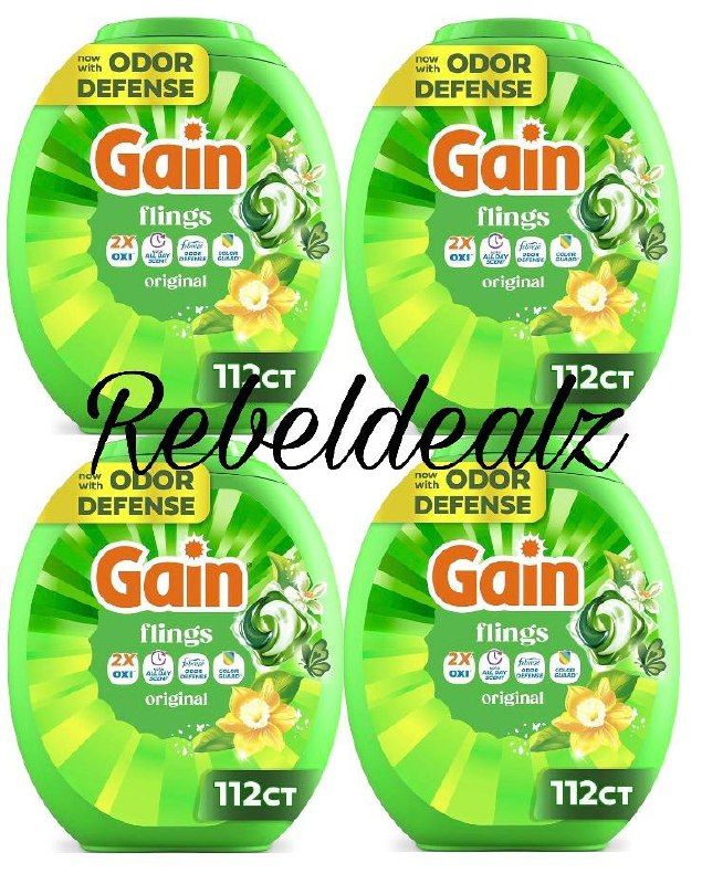 Gain Flings Liquid Washing Detergent Pods - 112 Count