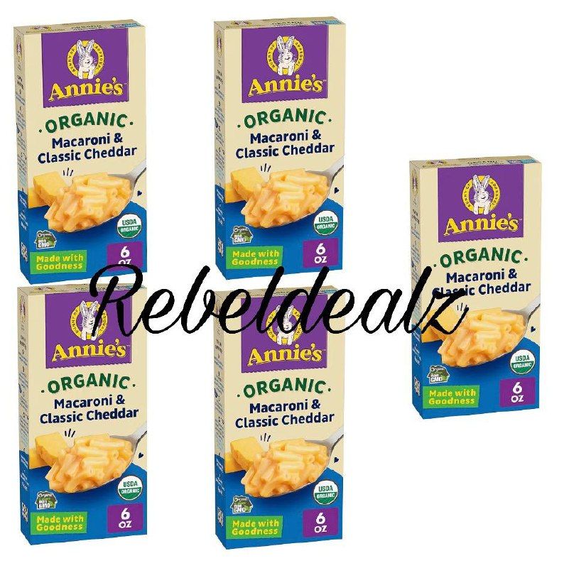 Annie's Organic Classic Cheddar Mac & Cheese 5-Pack Around $7