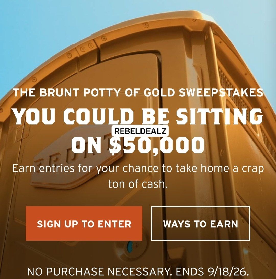 BRUNT Potty of Gold Sweepstakes