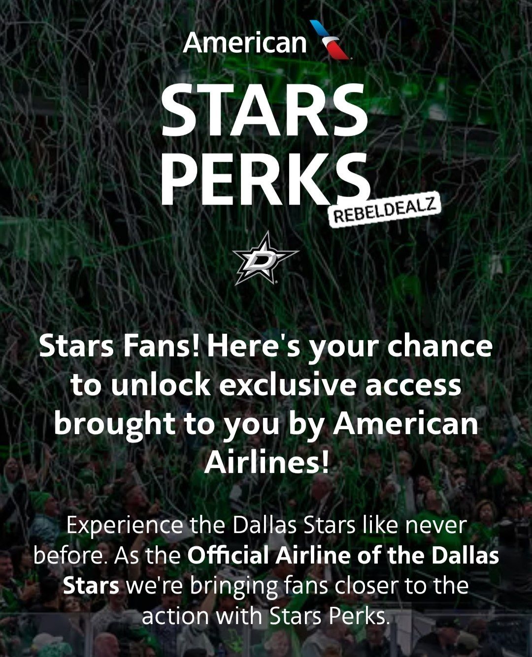 American Airlines Stars Perks Sweepstakes for Dallas Stars Fans