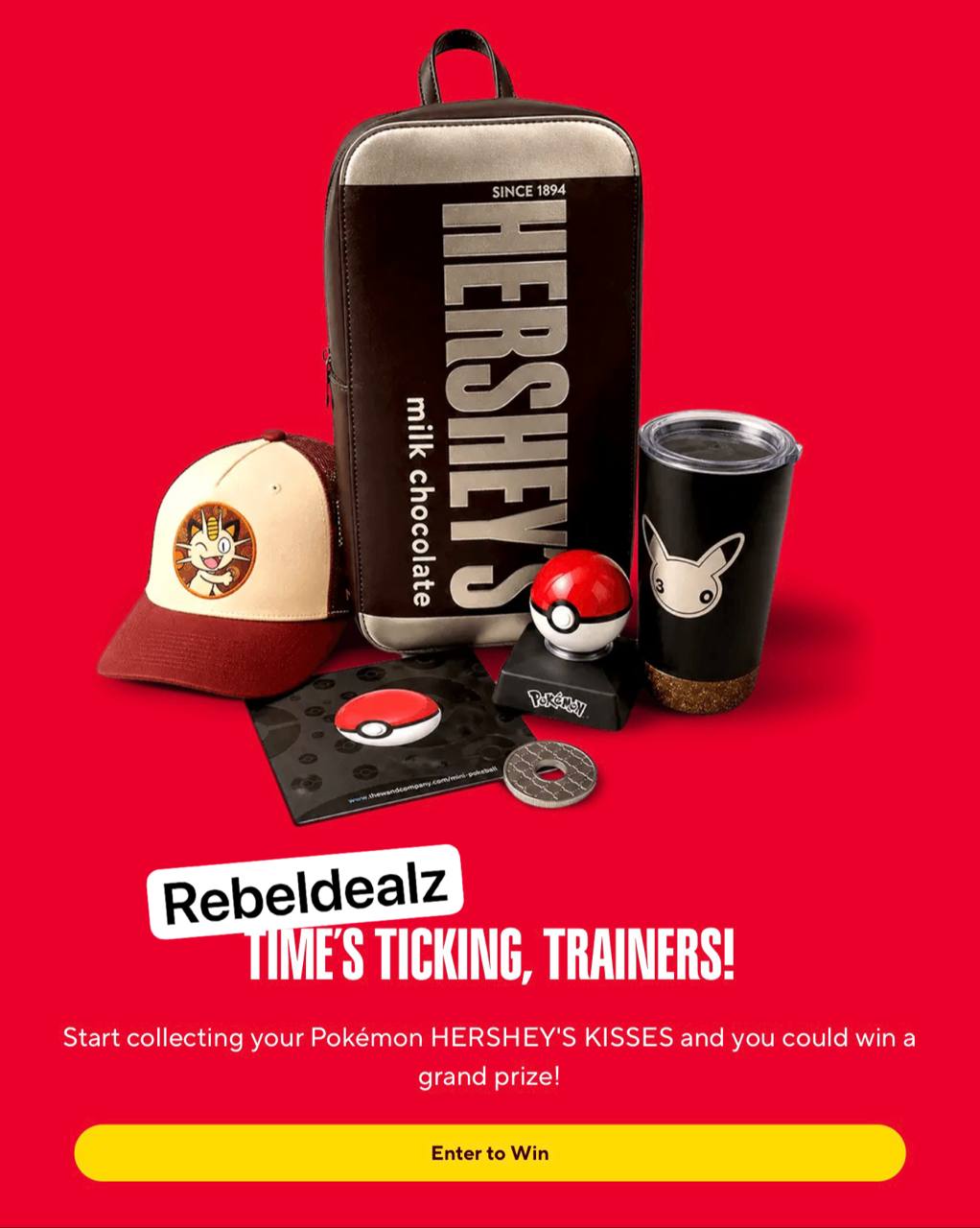 HERSHEY'S x Pokémon Sweepstakes: Win Exciting Prizes!