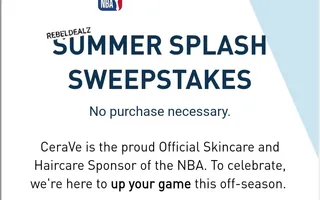 CeraVe Summer Splash Sweepstakes: Win 2 NBA Game Tickets