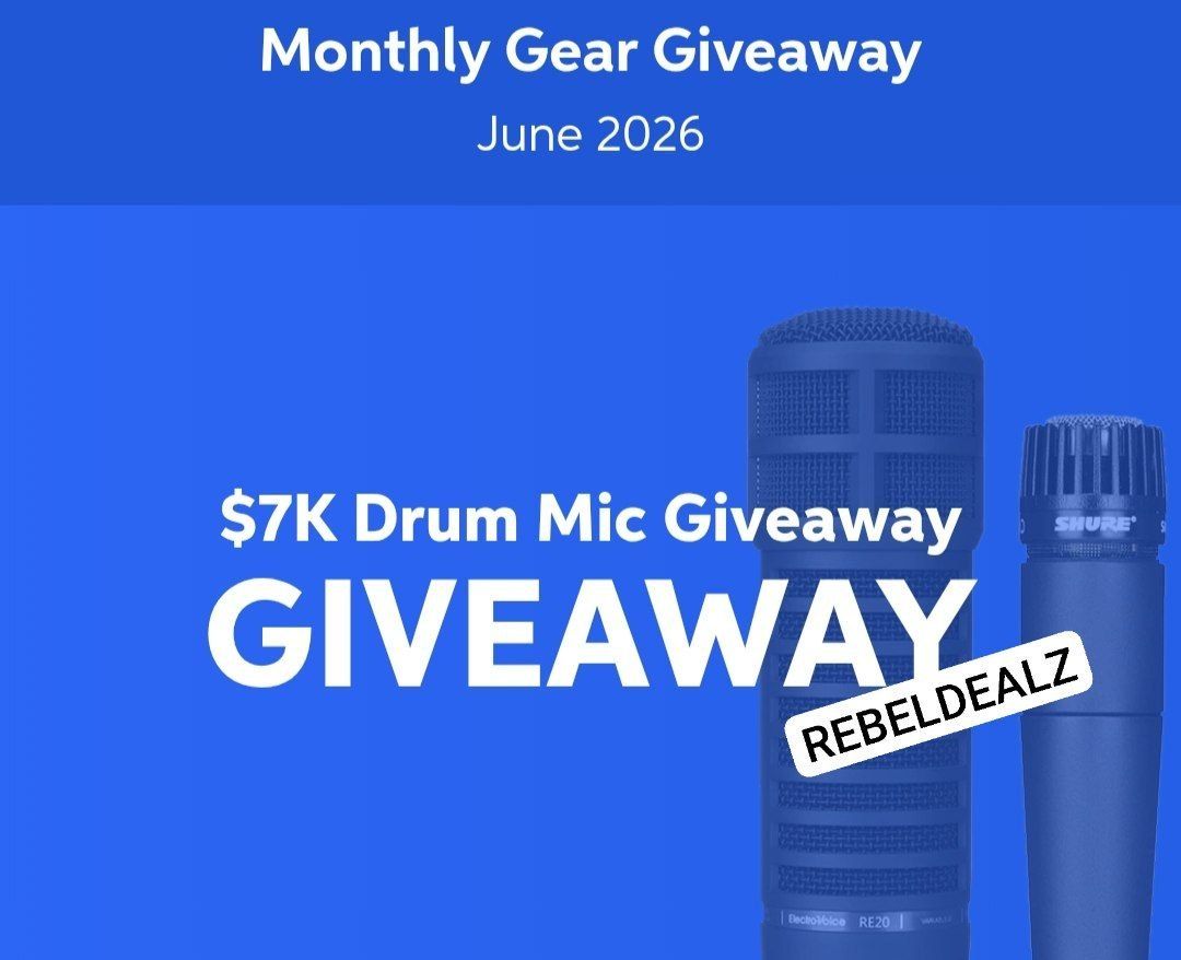 Win a $7K Drum Mic from Sweetwater Sound