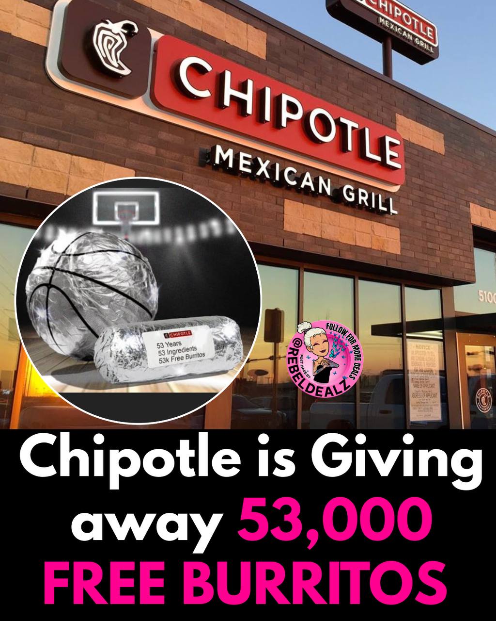 Chipotle Giving Away 53,000 FREE Burritos During the Championship Series
